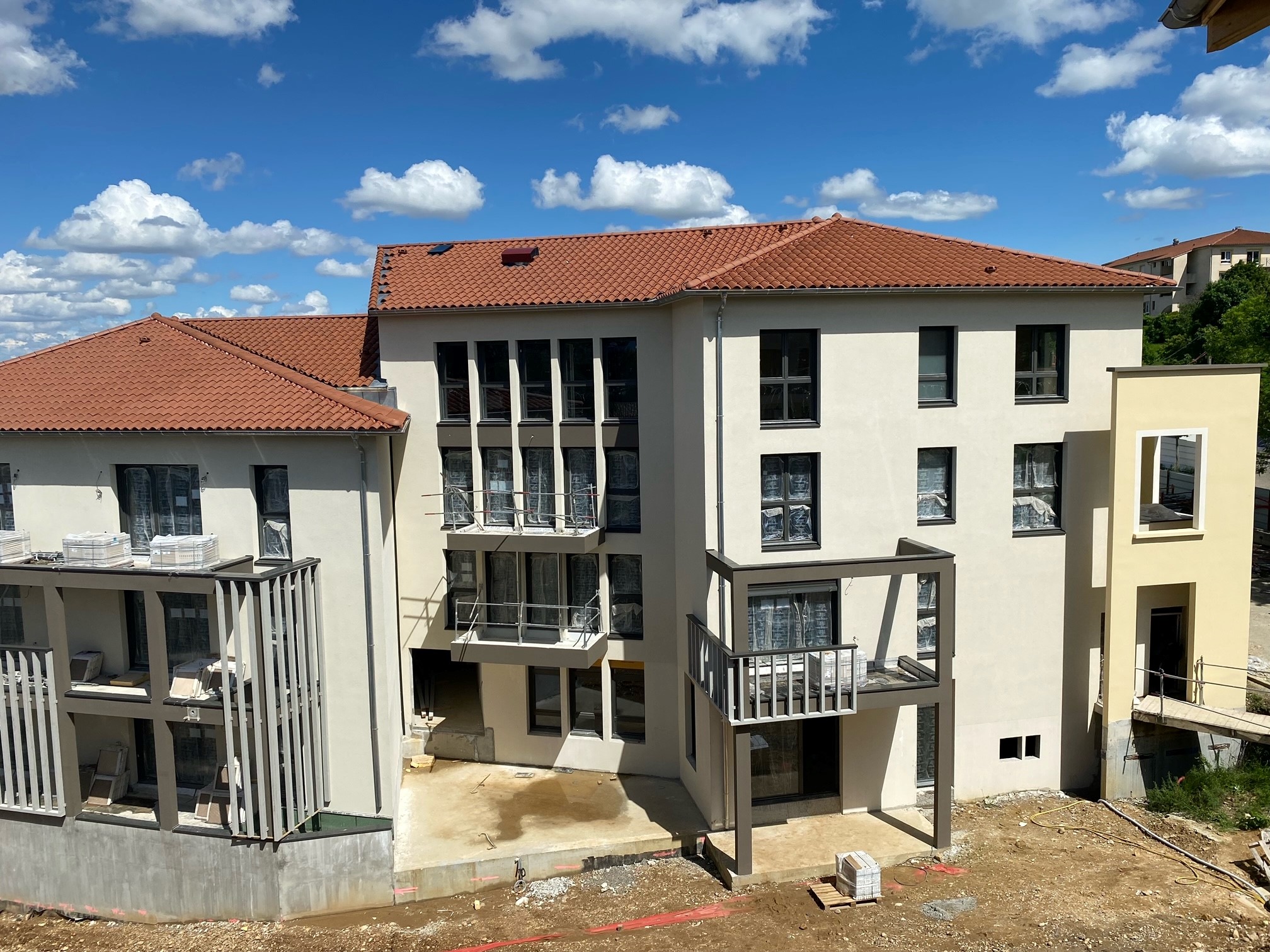 Sur le chantier de la résidence Artmony, la résidence prend forme