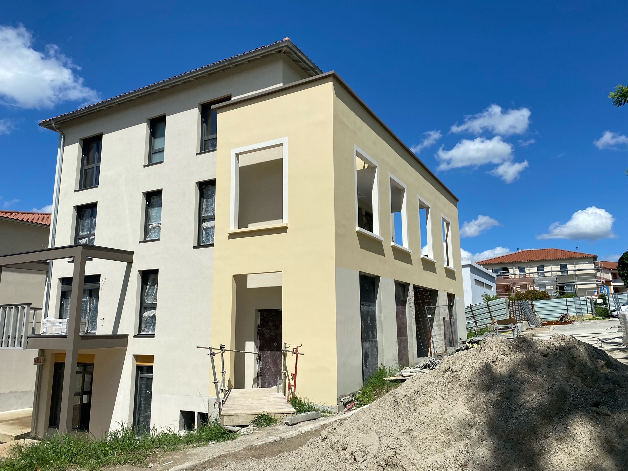 Sur le chantier de la résidence Artmony, la résidence prend forme