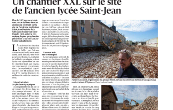 Article | Un chantier XXL sur le site de l'ancien lycée Saint-Jean